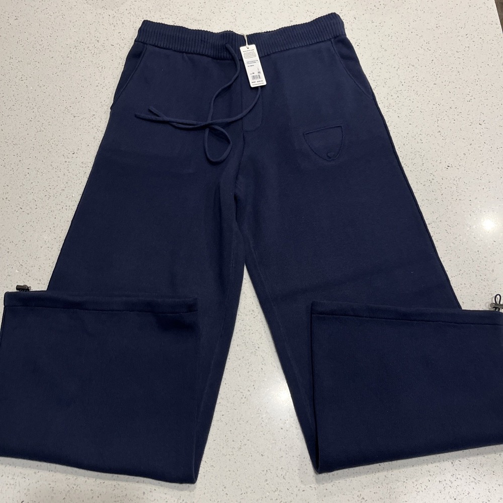 Hudson Collection 8/2 Joggers Loose Fit Mens M Olympia Blue NWT Cashmere